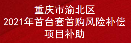 重庆市渝北区2021年首台套首购风险补偿项目补助(图1)