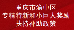 重庆市渝中区专精特新和小巨人奖励扶持补助政策(图1)