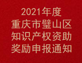 2021年度重庆市璧山区知识产权资助奖励申报通知(图1)