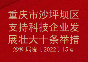 重庆市沙坪坝区支持科技企业发展壮大十条举措(图1)