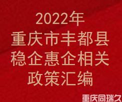 2022年重庆市丰都县稳企惠企相关政策汇编(图1)