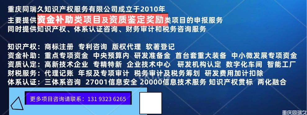 重庆市铜梁区专精特新企业奖励扶持政策和申报条件汇编(图2)