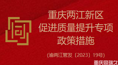 重庆两江新区促进质量提升专项政策措施（渝两江管发〔2023〕19号）(图1)